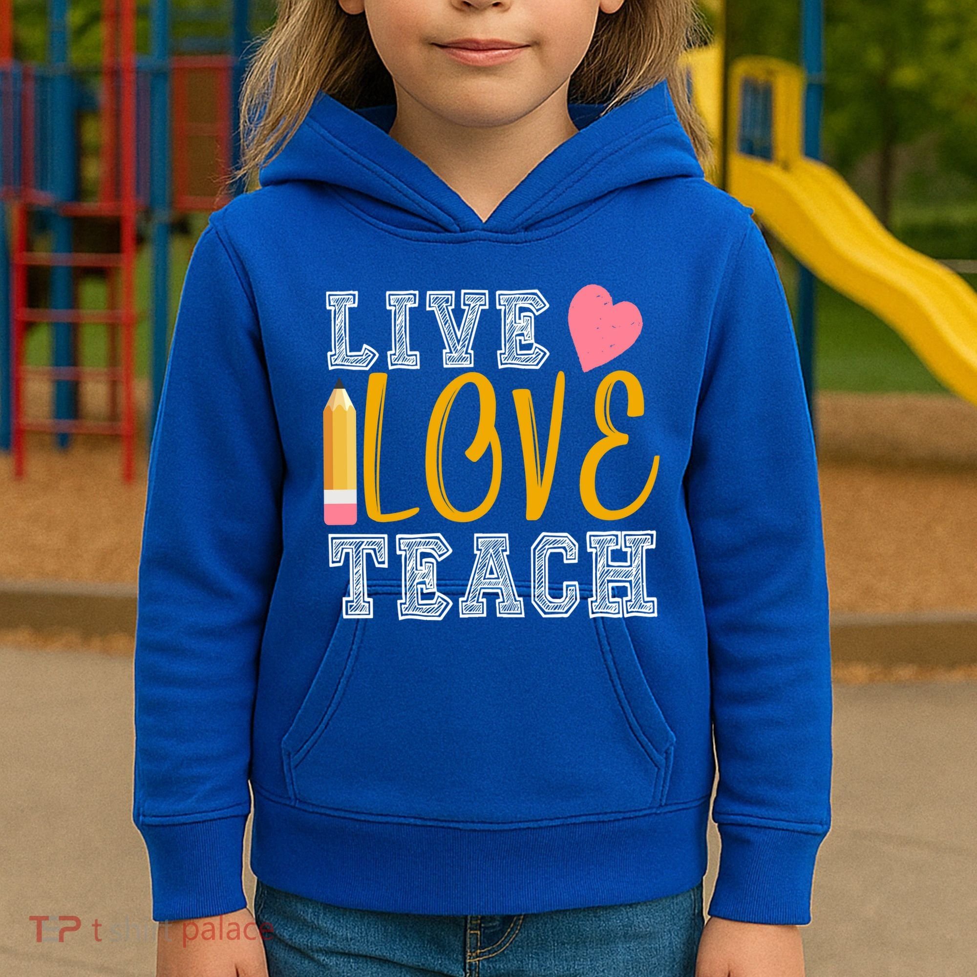 Live Love Teach Kids Hoodie
