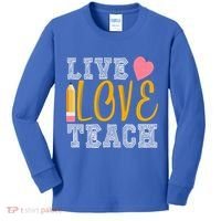 Live Love Teach Kids Long Sleeve Shirt thumb 0