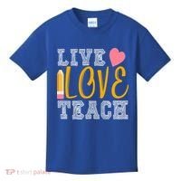 Live Love Teach Kids T-Shirt thumb 0