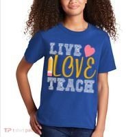 Live Love Teach Kids T-Shirt thumb 2