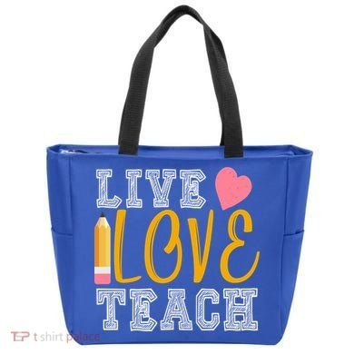 Live Love Teach Tote Bag