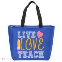 Live Love Teach Tote Bag thumb 0
