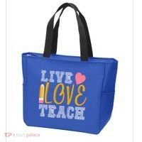 Live Love Teach Tote Bag thumb 3