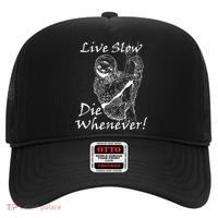 Live Slow Die Whenever Funny Sloth Hat thumb 0