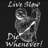Live Slow Die Whenever Funny Sloth Women's T-Shirt thumb 6