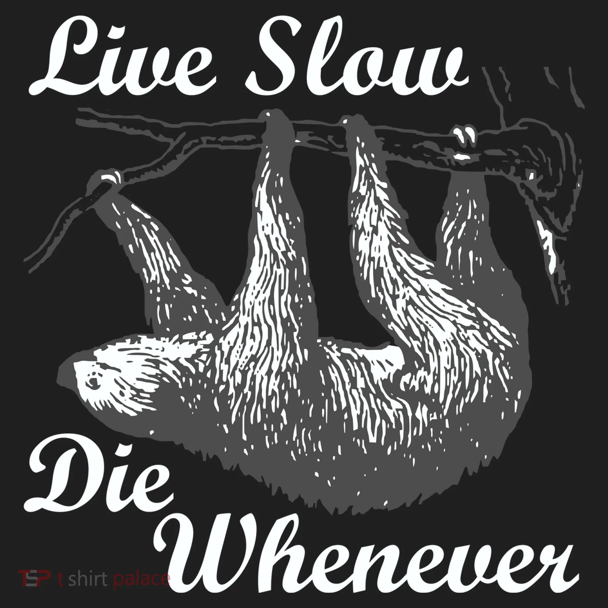 Live Slow Die Whenever Sloth Women's Sweatshirt