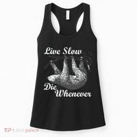 Live Slow Die Whenever Sloth Women's Tank Top thumb 0