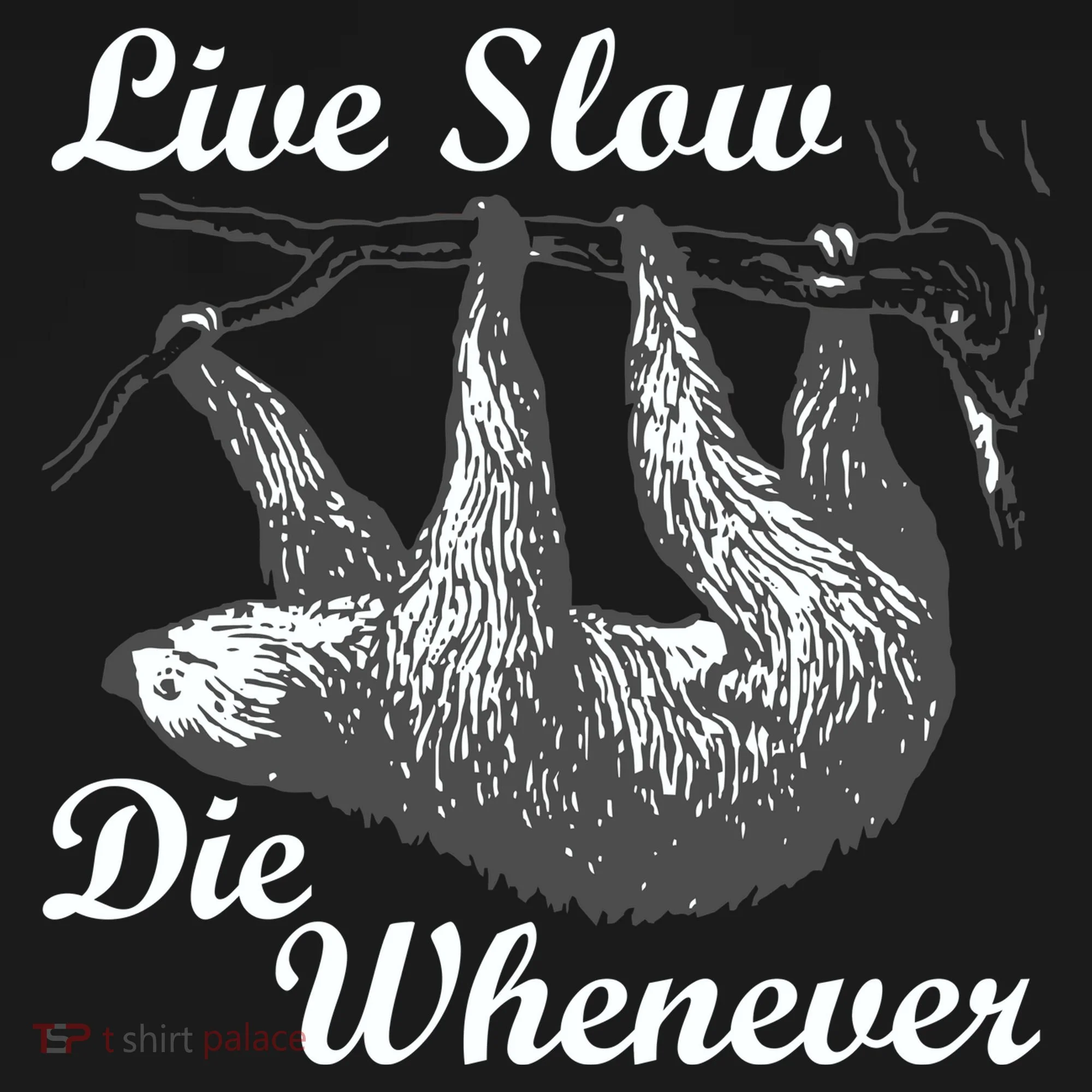 Live Slow Die Whenever Sloth Toddler Hoodie