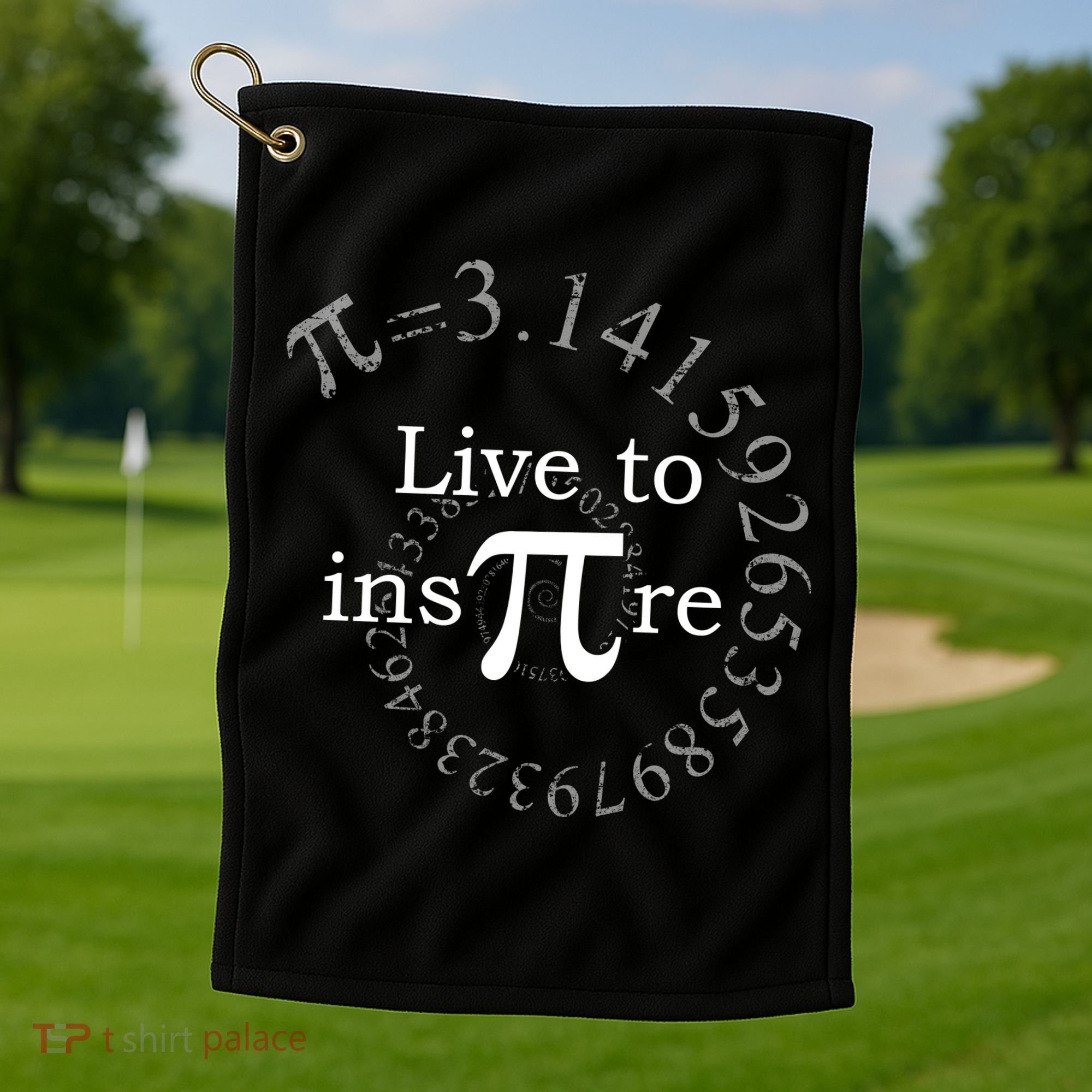 Live To InsPIre Pi Day Golf Towel