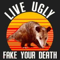 Live Ugly Fake Your Death Beanie thumb 2