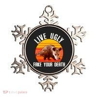 Live Ugly Fake Your Death Ornament thumb 0