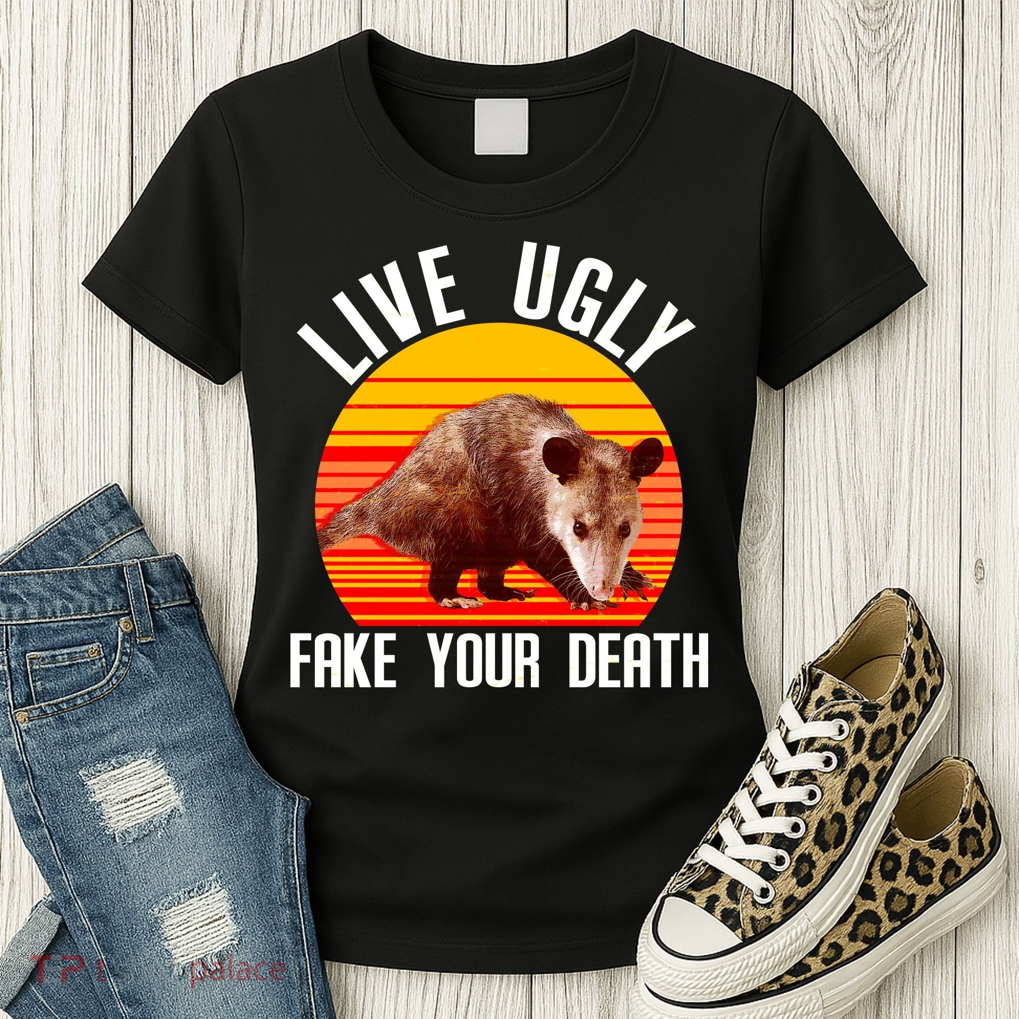 Live Ugly Fake Your Death Women's T-Shirt