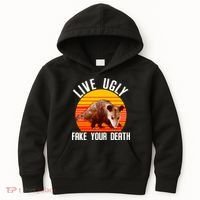 Live Ugly Fake Your Death Kids Hoodie thumb 0