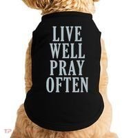 Live Well Pray Often Doggie Tank thumb 0
