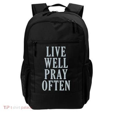 Live Well Pray Often Backpack