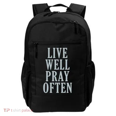 Live Well Pray Often Backpack