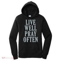 Live Well Pray Often Women's Hoodie thumb 0