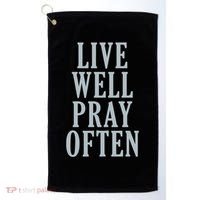 Live Well Pray Often Golf Towel thumb 0