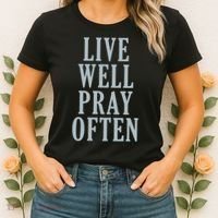 Live Well Pray Often Women's T-Shirt thumb 2