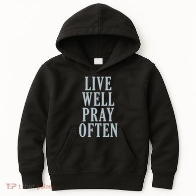 Live Well Pray Often Kids Hoodie