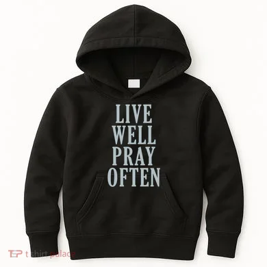 Live Well Pray Often Kids Hoodie