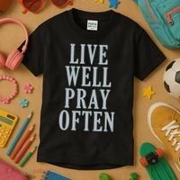 Live Well Pray Often Kids T-Shirt thumb 3