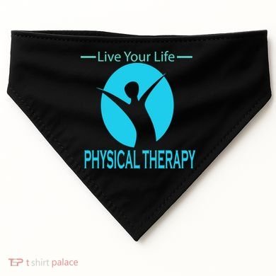 Live Your Life Physical Therapy USA-Made Doggie Bandana