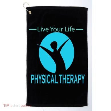 Live Your Life Physical Therapy Golf Towel