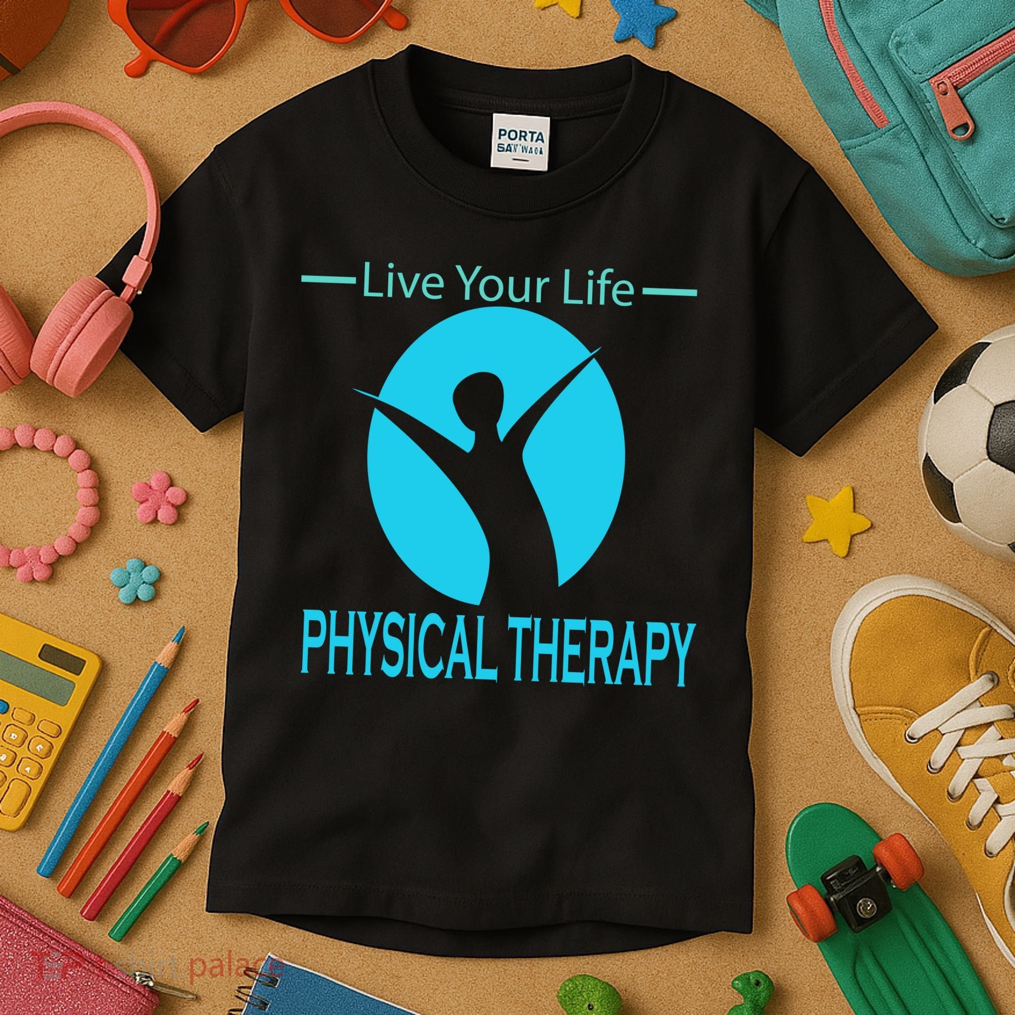 Live Your Life Physical Therapy Kids T-Shirt