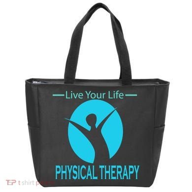 Live Your Life Physical Therapy Tote Bag