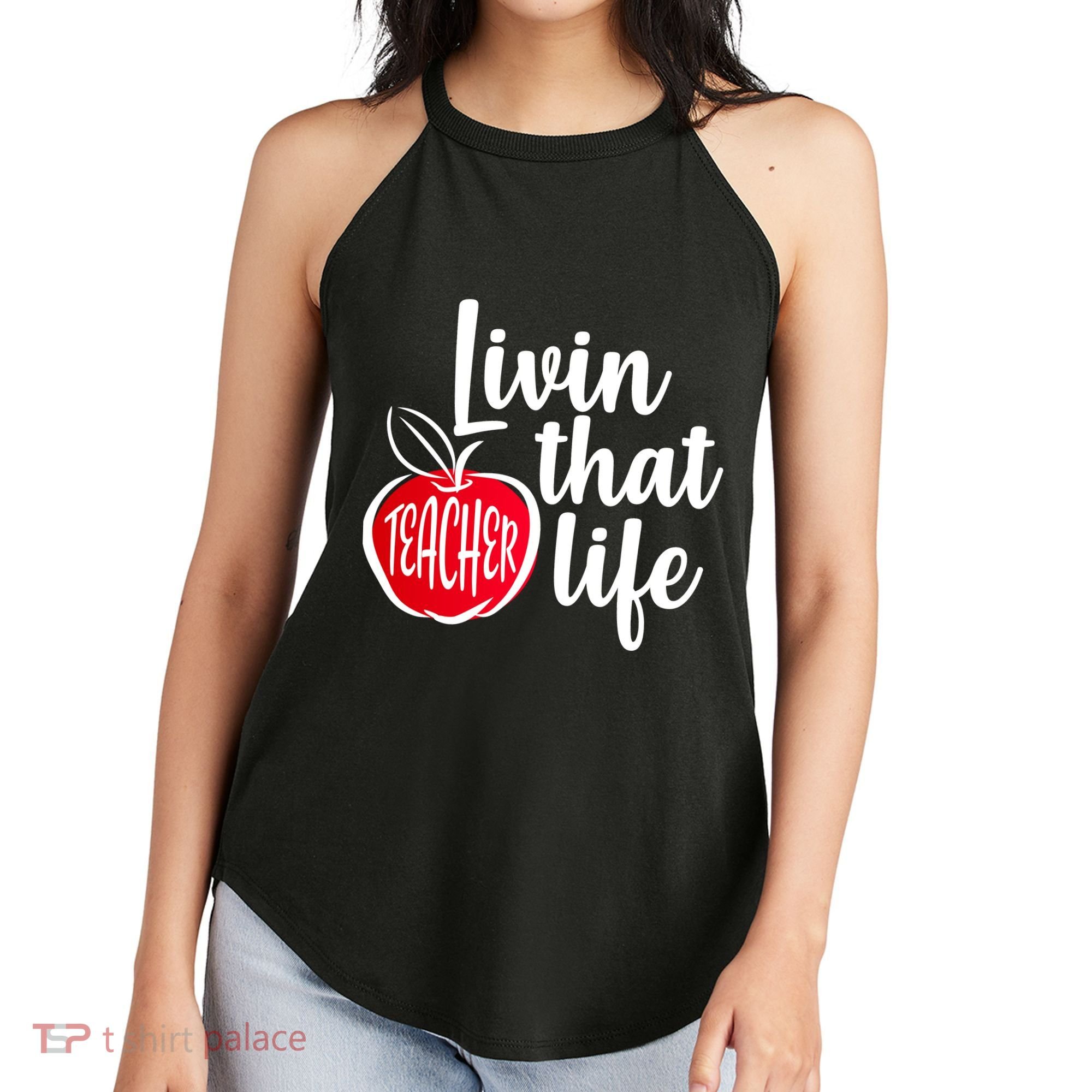 Livin That Teacher Life Women's Perfect Tri Rocker Tank