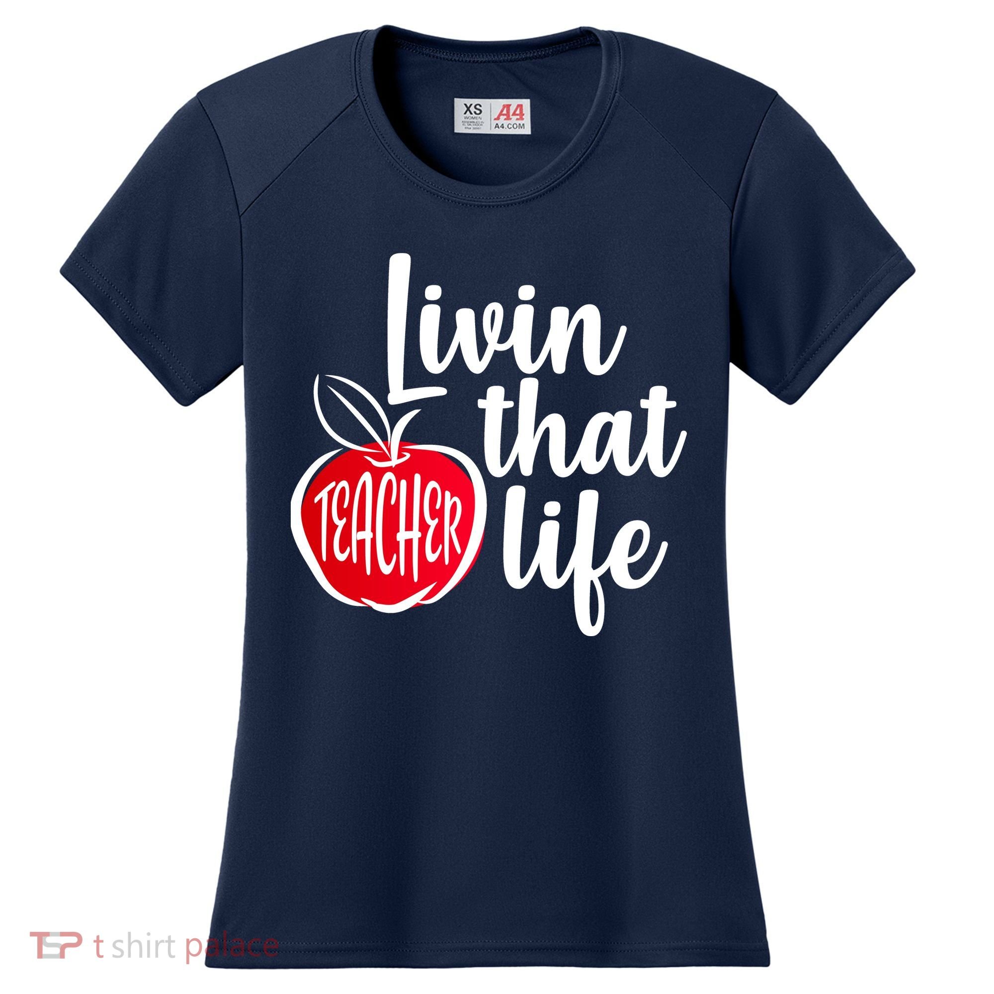 Livin That Teacher Life Women's Cooling Performance Crew T-Shirt