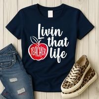 Livin That Teacher Life Women's T-Shirt thumb 3