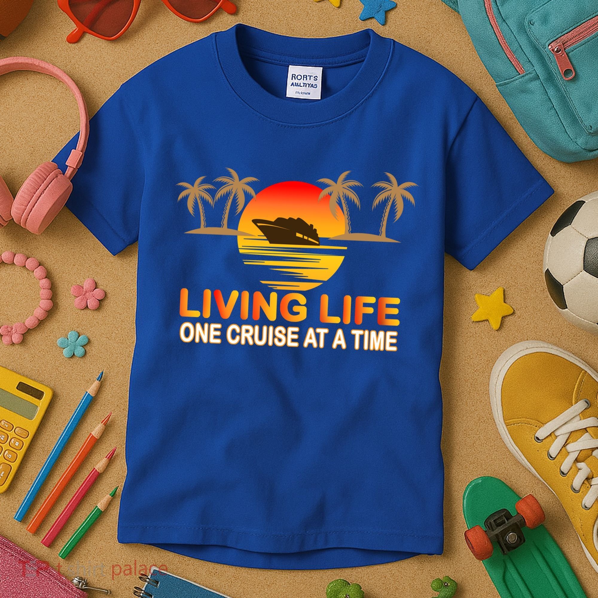 Living Life One Cruse At A Time Kids T-Shirt