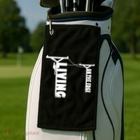 Living On The Edge Golf Towel thumb 2