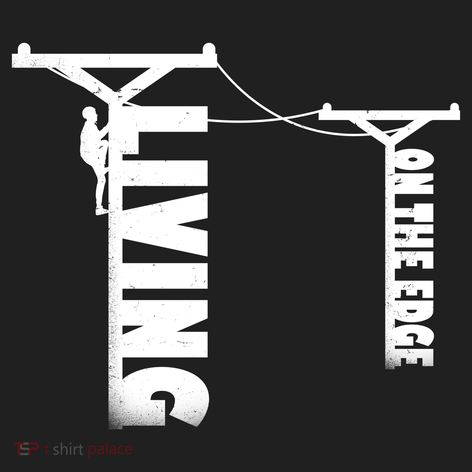 Living On The Edge Golf Towel