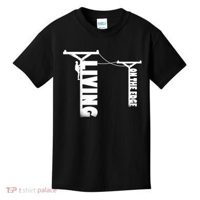 Living On The Edge Kids T-Shirt