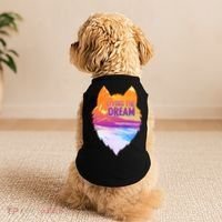 Living The Dream Californian Beach Wolf Head Doggie Tank thumb 2