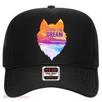Living The Dream Californian Beach Wolf Head Hat thumb 0