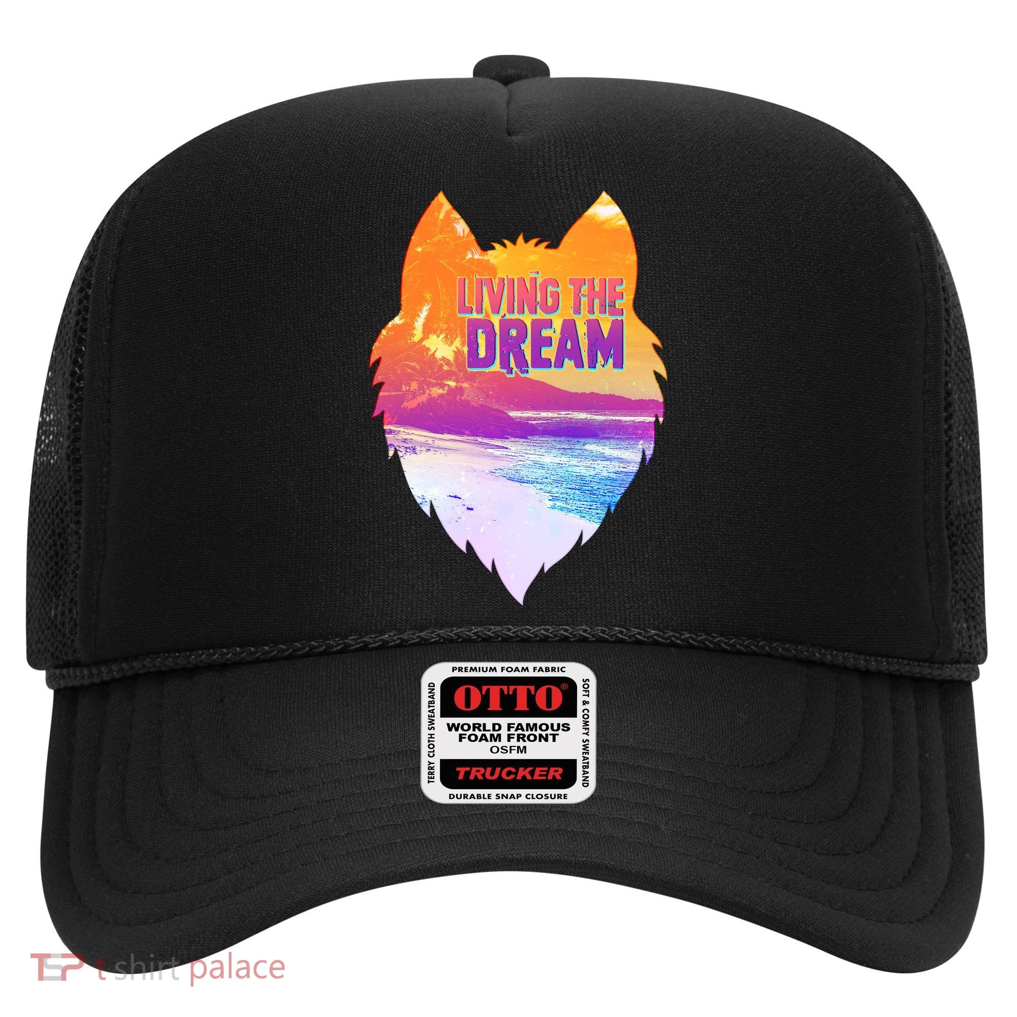 Living The Dream Californian Beach Wolf Head Hat