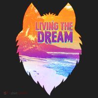 Living The Dream Californian Beach Wolf Head Hat thumb 2