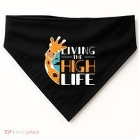 Living The High Life USA-Made Doggie Bandana thumb 0