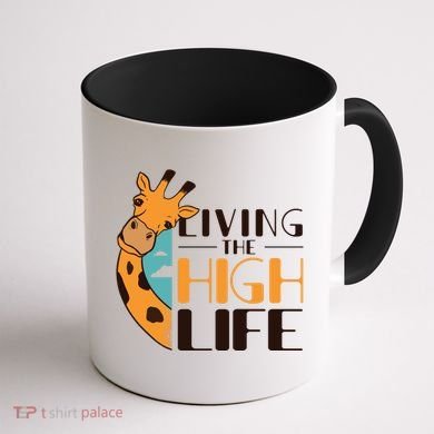 Living The High Life Coffee Mug back