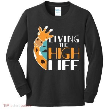 Living The High Life Kids Long Sleeve Shirt