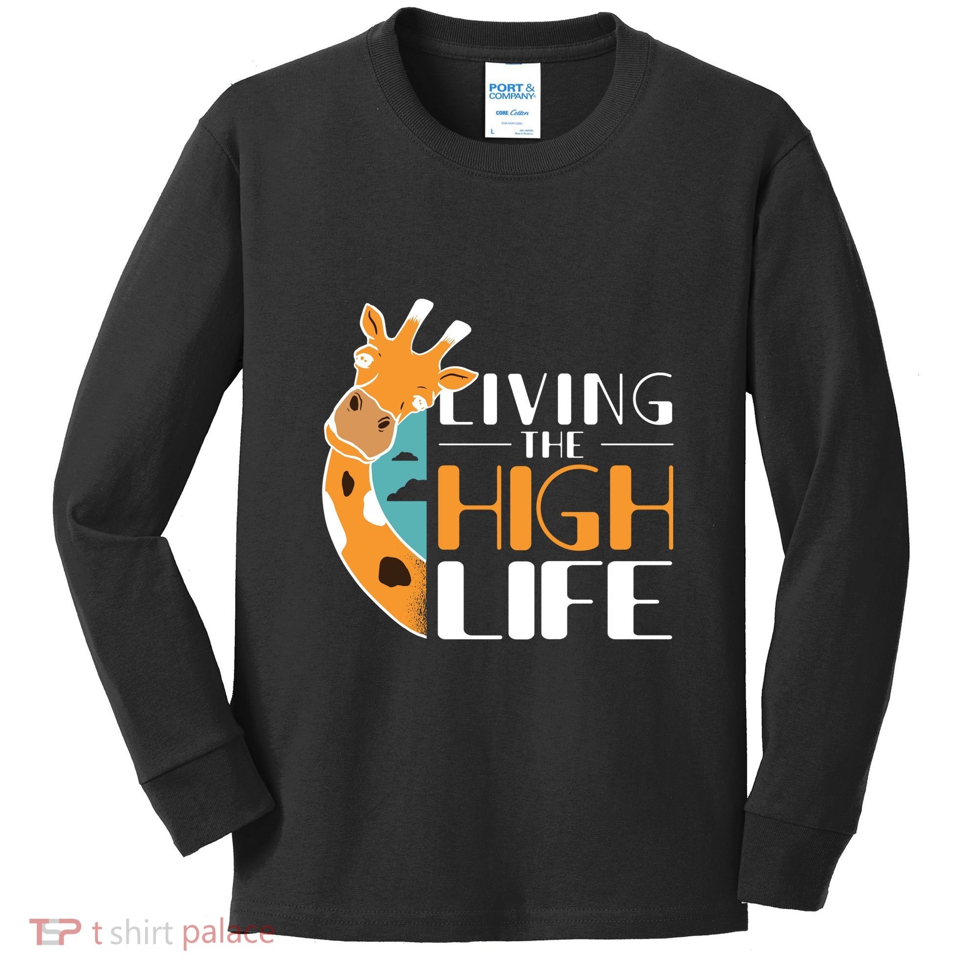 Living The High Life Kids Long Sleeve Shirt