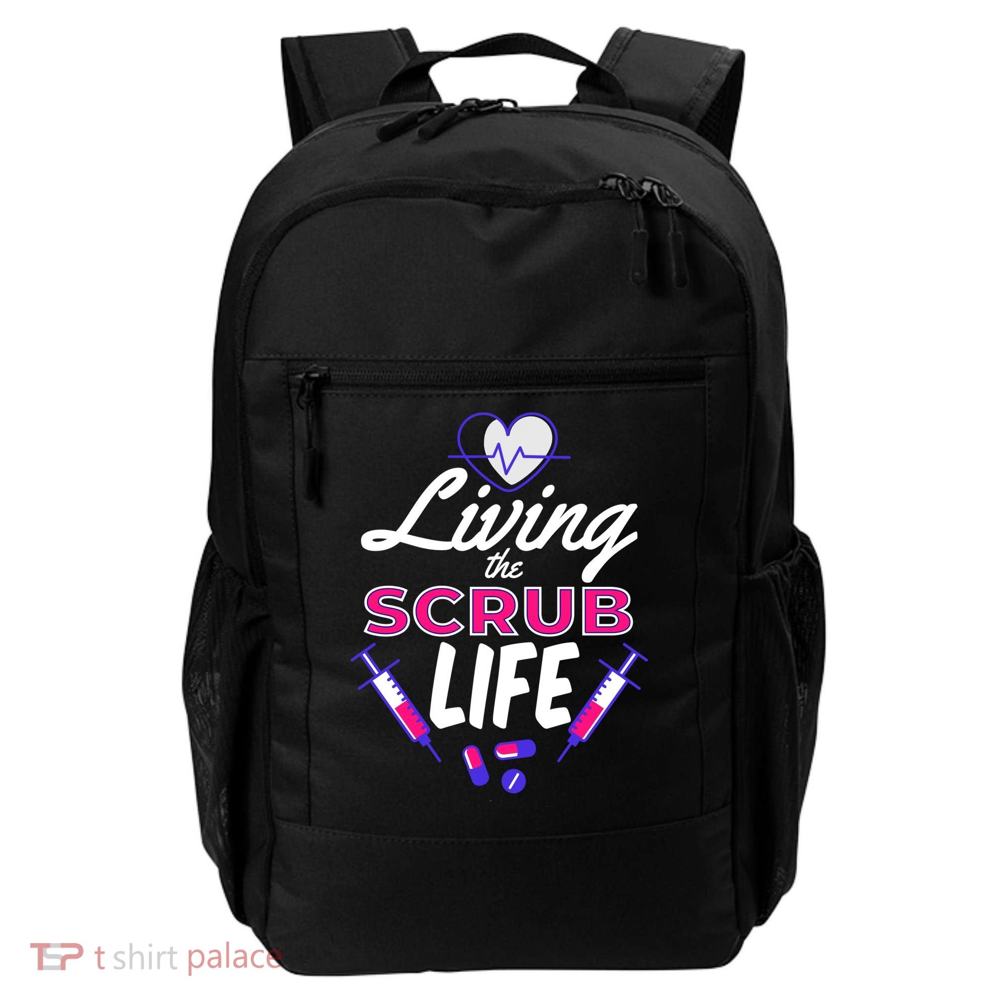 Living The Scrub Life Nurse Backpack