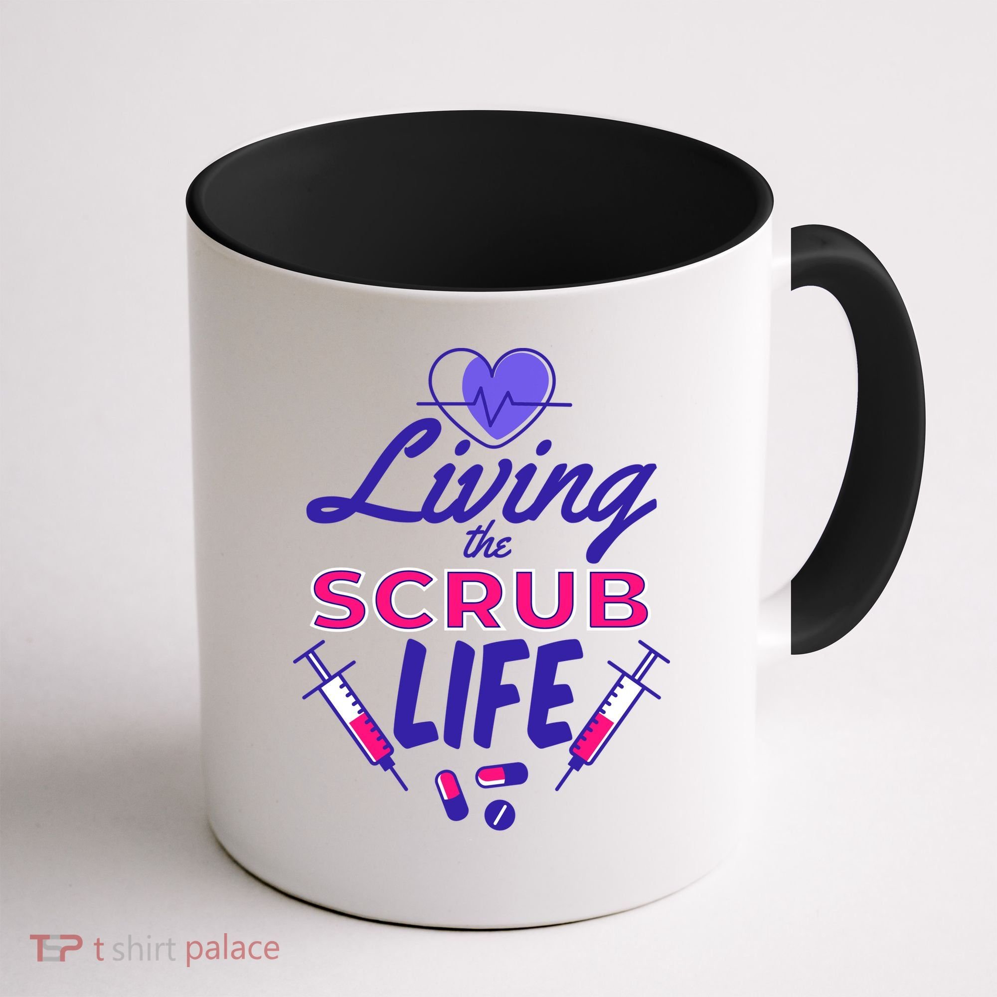 Living The Scrub Life Nurse Coffee Mug
