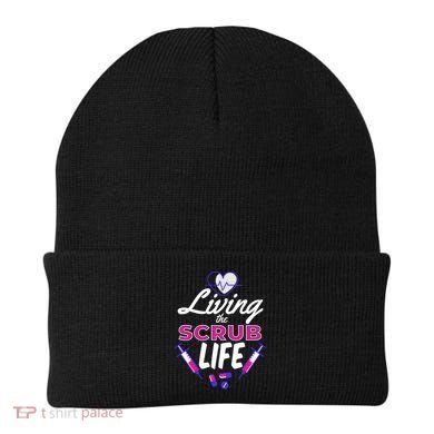 Living The Scrub Life Nurse Beanie