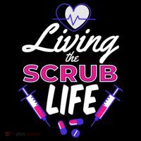 Living The Scrub Life Nurse Coaster thumb 2