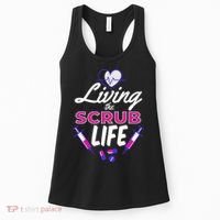 Living The Scrub Life Nurse Women's Tank Top thumb 0